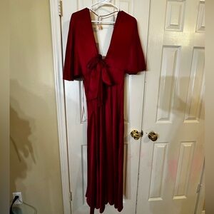 Banana Republic Deep Red Maxi Dress